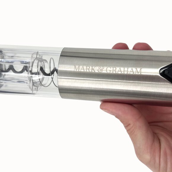 MARK & GRAHAM WILLIAMS-SONOMA STAINLESS STEEL ELECTRIC WINE OPENER NWOT - Picture 4 of 5